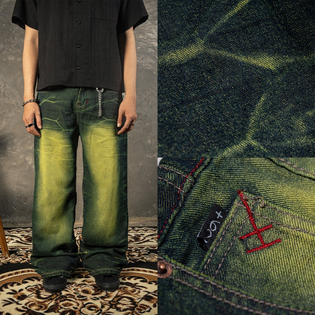 H1 Baggy - Ketupat Green -  Jeans