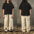 DENIMITUP H zigzag sweat pants - White Bone - Long Pants