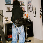 DENIMITUP H Messenger Bag - Black - Bag