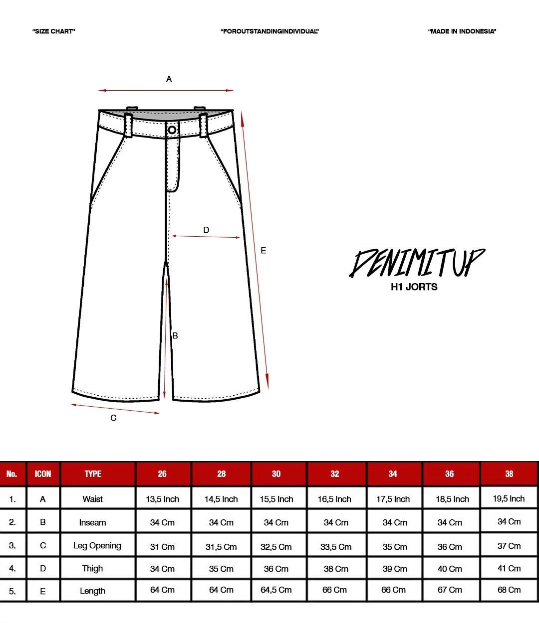 H1 Jorts - Cream Blue - Short Pants