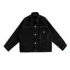 H1 Jacket Denimitup x Bhisma - Black selvedge raw - Jacket