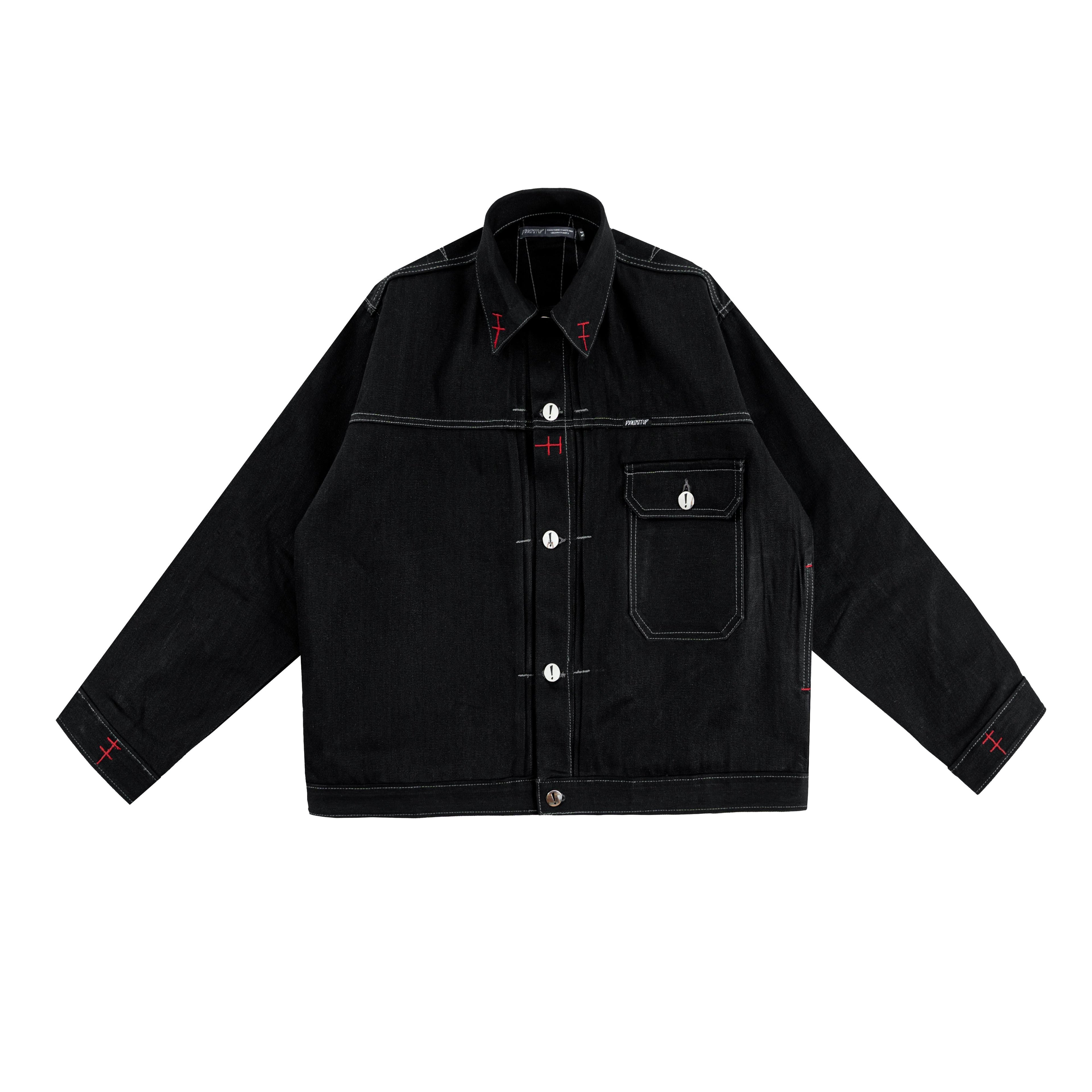 H1 Jacket Denimitup x Bhisma - Black selvedge raw - Jacket